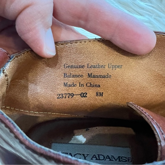 Stacy Adams Brown Genuine Leather Lace Up Ankle Boots Men’s Size 8M - Picture 7 of 8